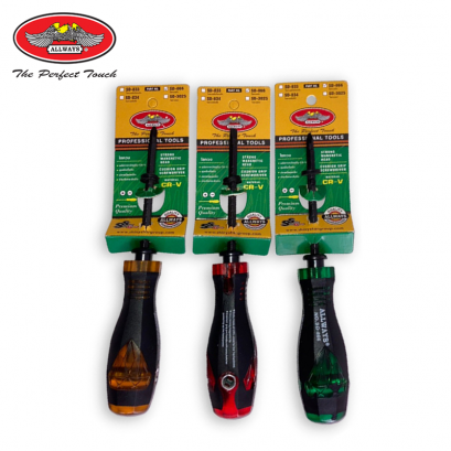 ไขควงสลับ 6 นิ้ว 2 in 1 หัวแบน(-)&amp;แฉก(+) ปลายมีแม่เหล็ก ด้ามจับกระชับมือ ปรับสั้น-ยาวได้ (คละสี) SD-866 ALLWAYS