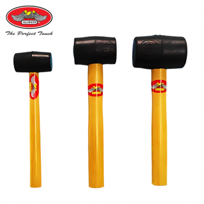 ค้อนยางพร้อมด้าม เนื้อยางพิเศษอย่างนุ่ม ค้อนยาง 3 ขนาด Rubber Hammer ค้อนหัวยาง ค้อน ALLWAYS