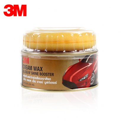 ผลิตภัณฑ์แว็กซ์เคลือบเงาสีรถ - 3M Cream Wax Gloss N&#039; Shine Booster