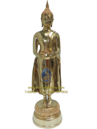 พระพุทธรูป ทองเหลืองขัดเงา 3-9 นิ้ว วันพุธ(ปางอุ้มบาตร)