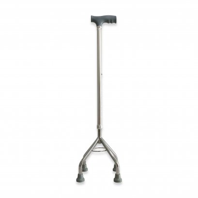 ไม้เท้าหัวค้อนอลูมิเนียม 4 ขา ปรับได้ 10 ระดับ ไม้เท้าผู้สูงอายุ