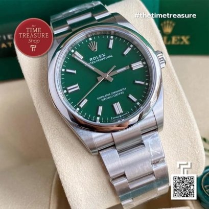 Rolex 126000 OP36 Green Glossy Dial