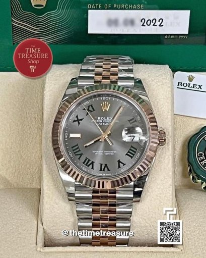 Rolex Datejust41126331-0016 Wimbledon Twotone Rose Gold Jubilee 