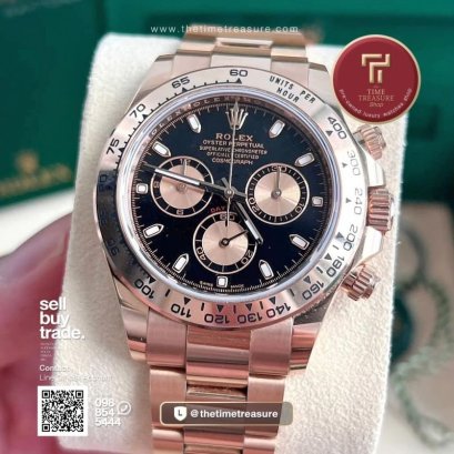 Rolex Daytona 116505 Full Rose Gold Black Dial