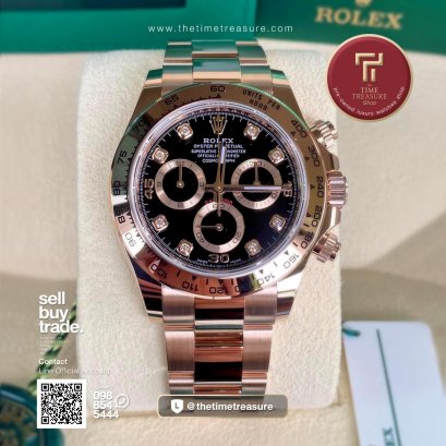Rolex Daytona 116505 Full Rose Gold black dial