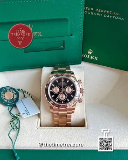 Rolex Daytona 116505 Full Rose Gold Black Dial