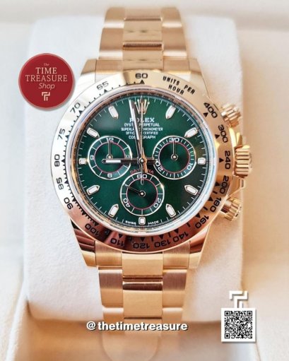 Rolex Daytona Loki 116508 Full Yellow Gold Green Dial Loki