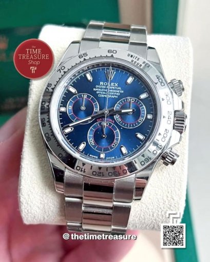 Rolex Daytona 116509 Full White Gold Blue Dial