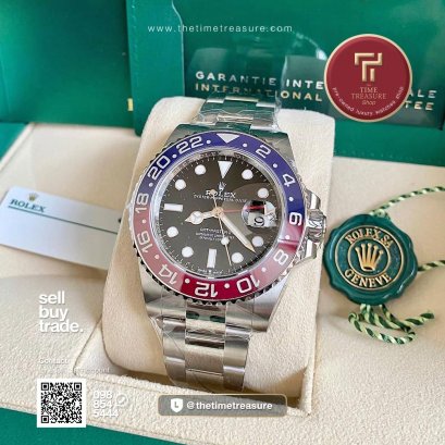 Rolex 126710BLRO GMT Master II Pepsi Oyster Steel 40 mm. 
