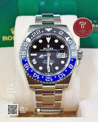 Rolex 126710BLNR GMT Master II Batman Oyster Steel 40mm