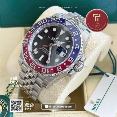 Rolex 126710BLRO GMT Master II Pepsi Jubilee Steel 40 mm. 