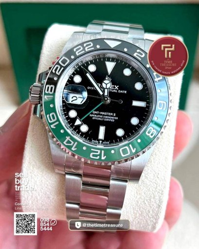 Rolex 126720VTNR  GMT-Master II Sprite Oyster Steel 40 mm. 