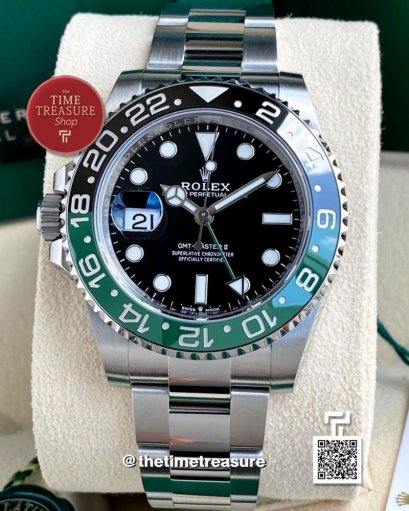  Rolex 126720VTNR GMT-Master II Sprite Oyster Steel 40 mm