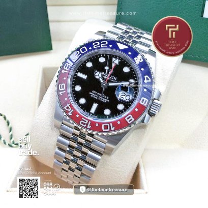 Rolex 126710BLRO GMT Master II Pepsi Jubilee Steel 40 mm. 