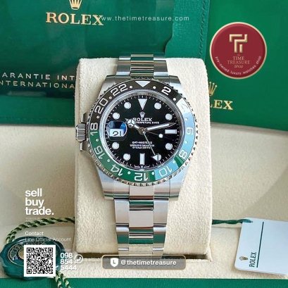 Rolex 126720VTNR GMT Master II Sprite Oyster Steel 40 mm