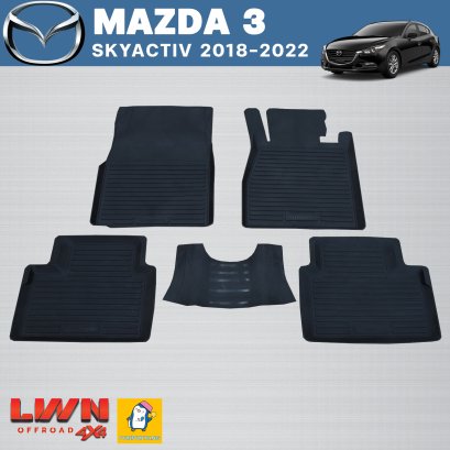 Rubber Car Floor Mat for MAZDA 3 Skyactiv 2018-2022 Set