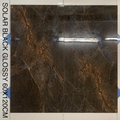 60x120cm.Solar Black Glossy