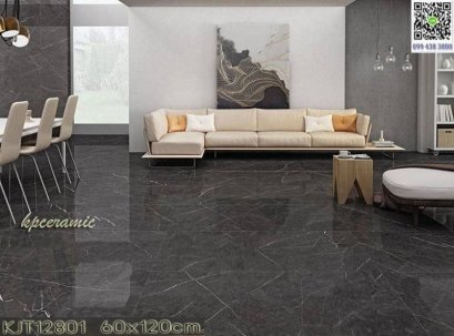 60x120cm.KTJ12801  สีเทาเข้มลายหิน