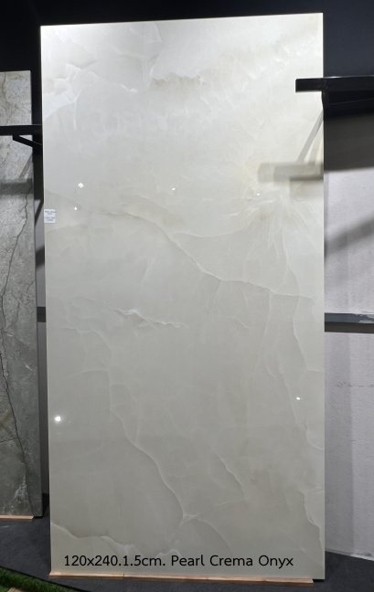 120x240x1.5cm. Pearl Crema Onyx