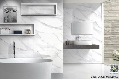 60x120cm. #Verso White Matt