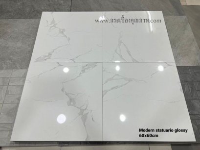 60x60cm.Modern Statuario Glossy