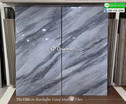 75x150cm. Bardiglio Grey Marble tiles