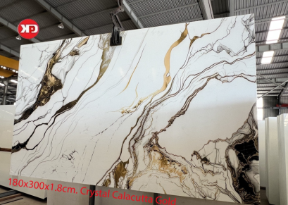 180x300x1.8cm. Crystal Calacutta Gold