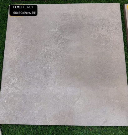60x60x2cm. CEMENT GREY R11