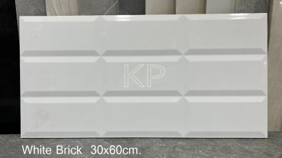 30x60cm. White Brick