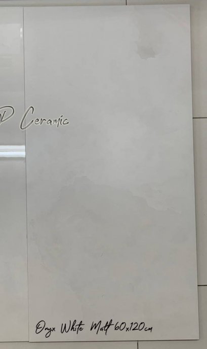 60x120cm. Onyx white matt