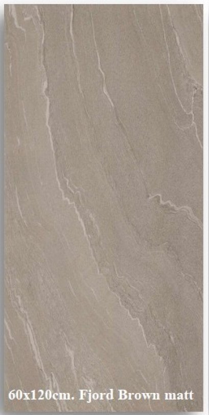 60x120cm. Fjord Brown matt