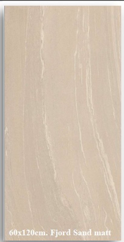 60x120cm. Fjord Sand matt