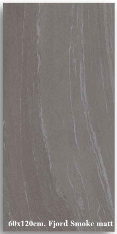 60x120cm. Fjord Smoke matt