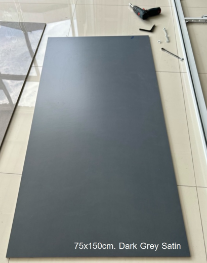 75x150cm. Dark Grey Satin