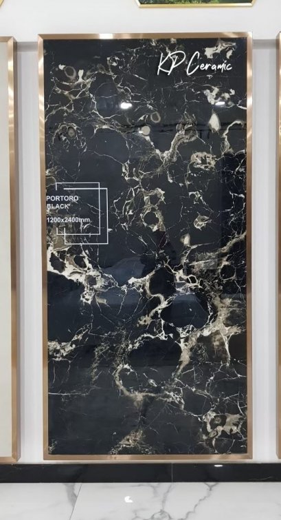 120x240cm. Portoro Black