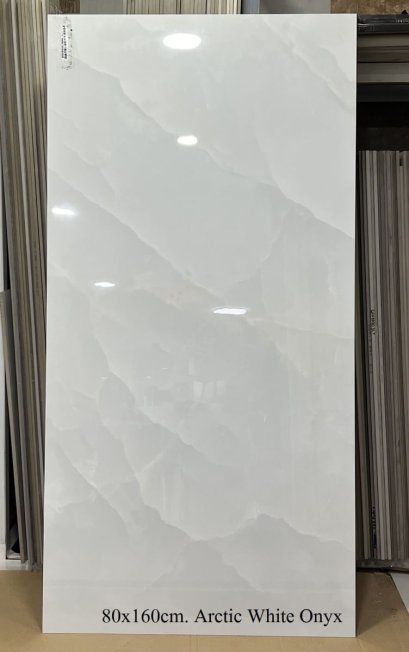 80x160cm. Arctic White Onyx