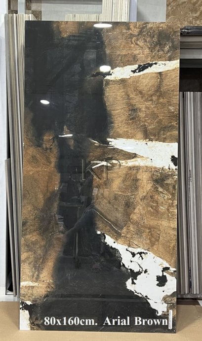 80x160cm. Arial Brown