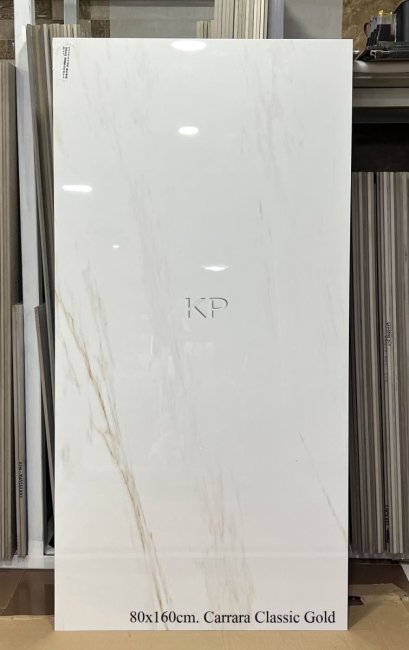 80x160cm. Carrara Classic Gold