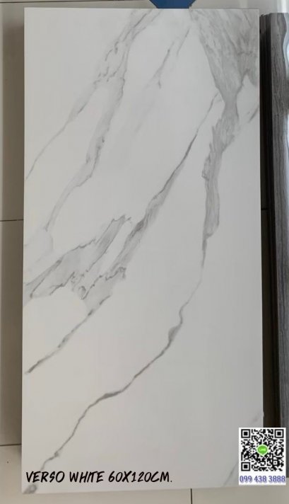 60x120cm. #Verso White Matt