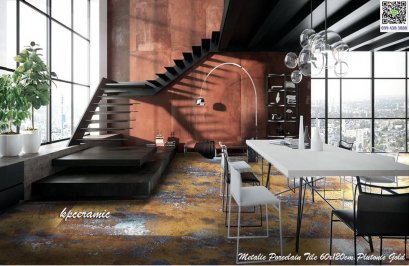 60x120cm.#Plutonic Gold