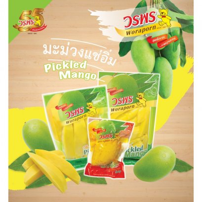 มะม่วงแช่อิ่ม วรพร 150 กรัม 24 ห่อ