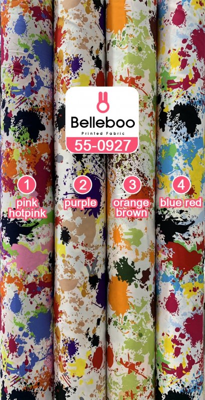 ผ้าคอตตอนพิมพ์ลายสาดสี