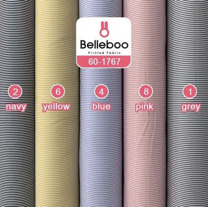 ผ้าคอตตอนพิมพ์ลายริ้วจิ๋ว