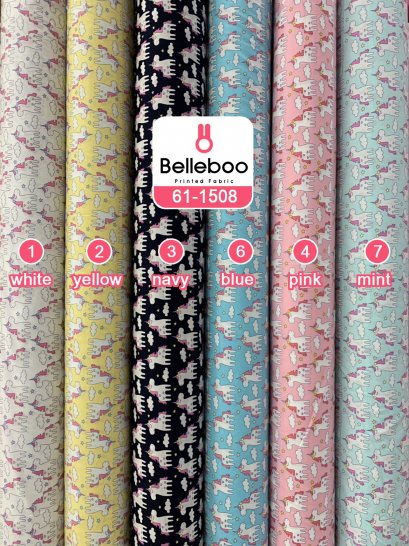 ผ้าคอตตอนพิมพ์ลายยูนิคอร์น