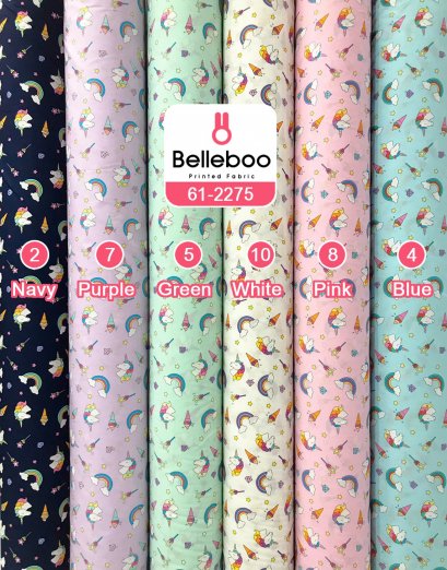 ผ้าคอตตอนพิมพ์ลายยูนิคอร์น