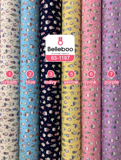 ผ้าคอตตอนพิมพ์ลายยูนิคอร์น