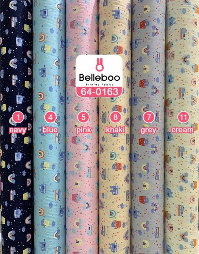 ผ้าคอตตอนพิมพ์ลายแมว