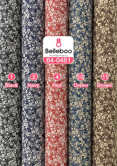 ผ้าคอตตอนพิมพ์ลายดอกไม้