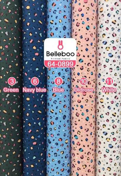 ผ้าคอตตอนพิมพ์ลายเสือสีหวาน