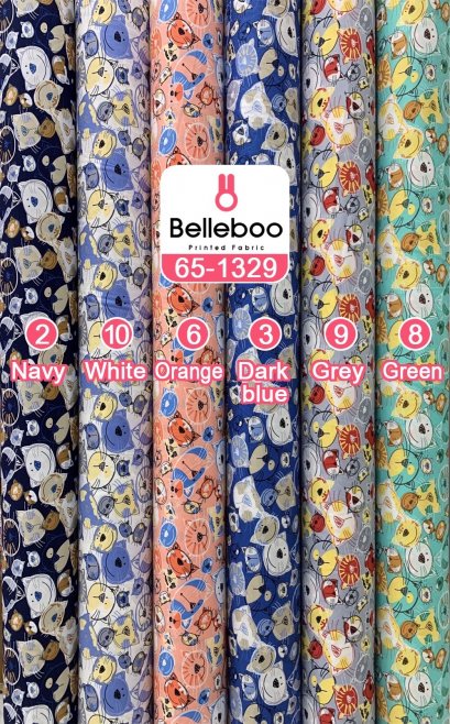 ผ้าคอตตอนพิมพ์ลายกราฟฟิก